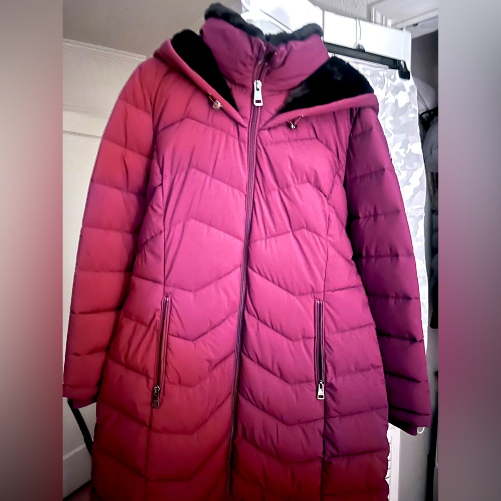 Andrew Marc Women's Puffer Coat - Deep Pink